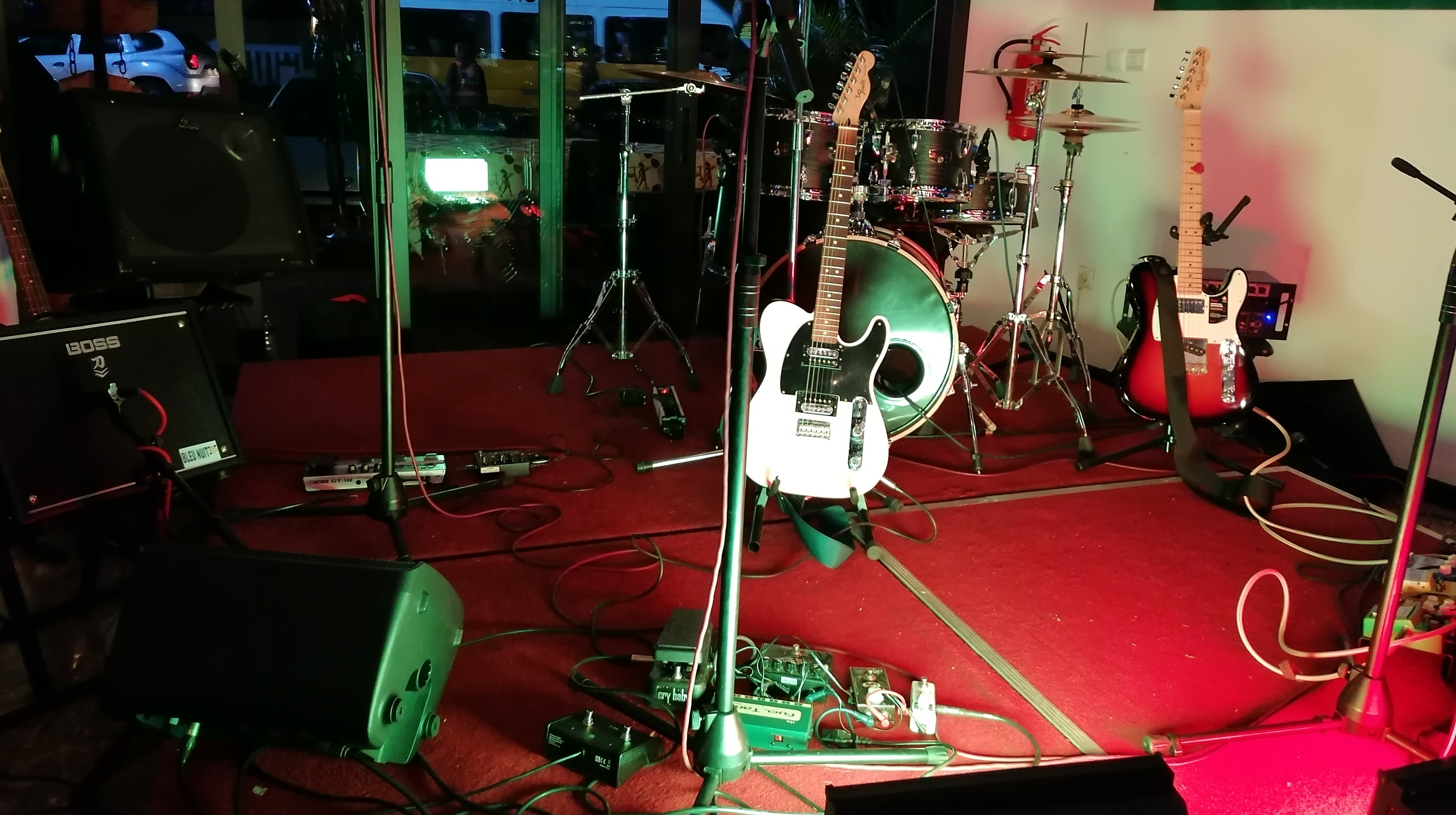 The band and guests